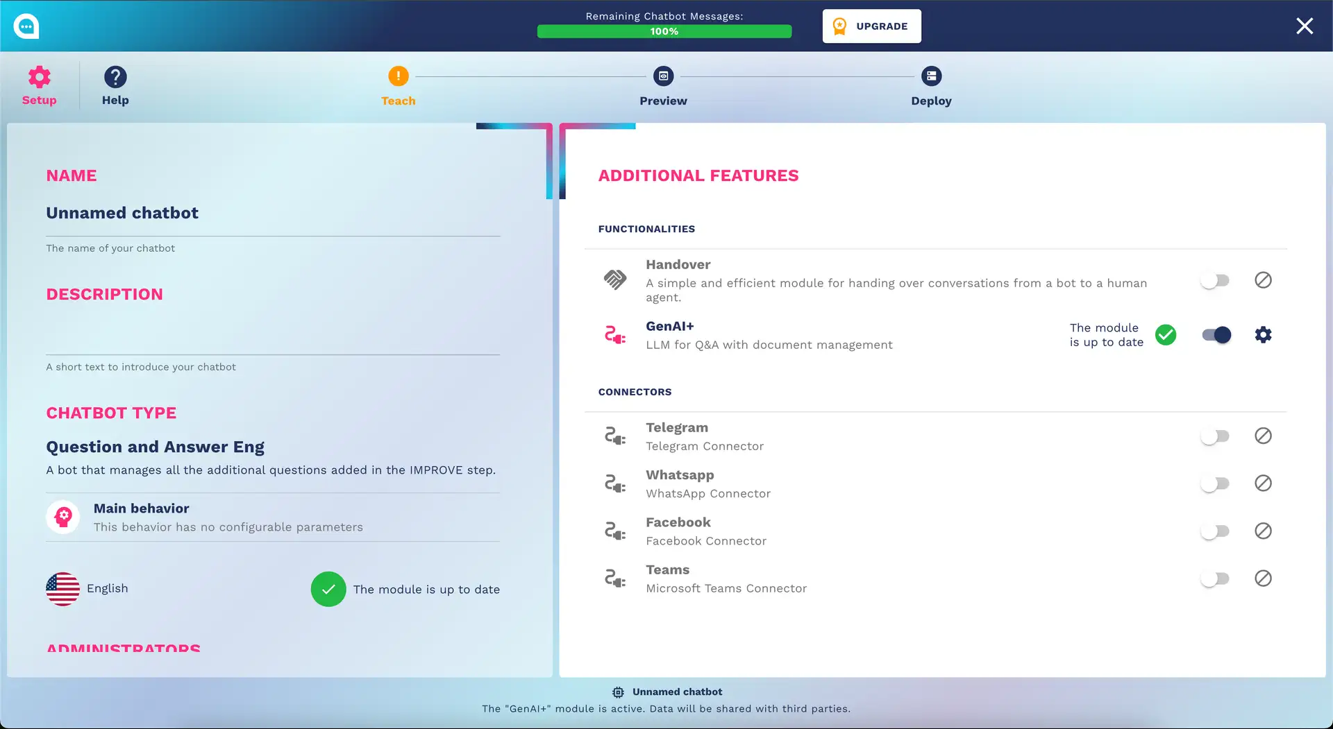 Crafter.ai - Setup: Connectors